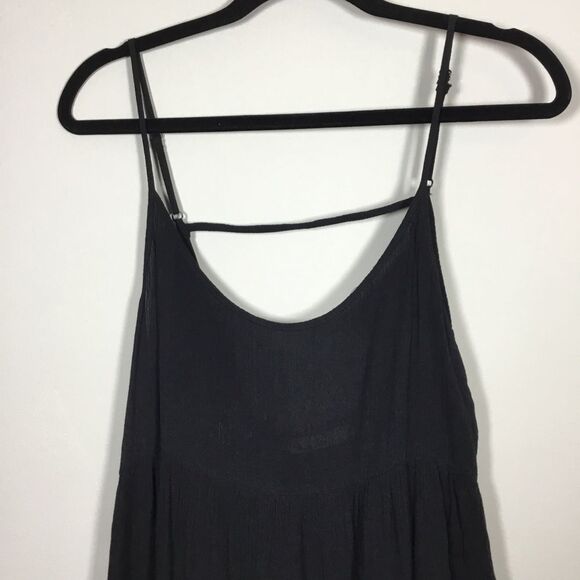 Spaghetti strap low back lightweight floaty summer skirt size Medium beachy boho - Picture 2 of 8